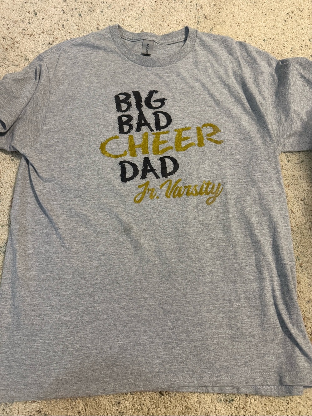 Men’s size large big bad cheer dad jr. Varsity t shirt. Freshly washed.